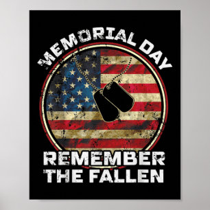 Poster Lembre-se Do Veterano Caído Militar Feliz Memória