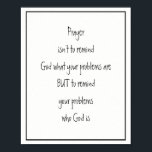 Poster Lembre seus problemas de quem Deus é inspirador<br><div class="desc">Lembre-se de seus problemas que Deus é inspirador encorajando reconforto e uplifação e positivo. Perfeito para a sua reunião de oração, </div>