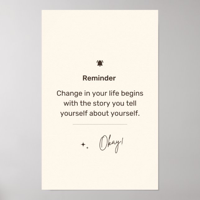 Poster Lembrete (Frente)