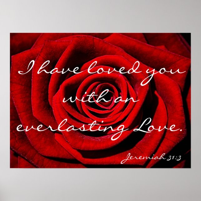 Póster Lembrete verso da bíblia amorosa eterna (Frente)