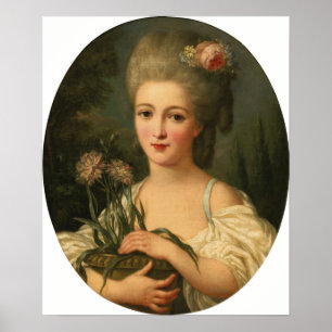 Poster Lemoine - Retrato De Uma Garota Segurando Um Pote
