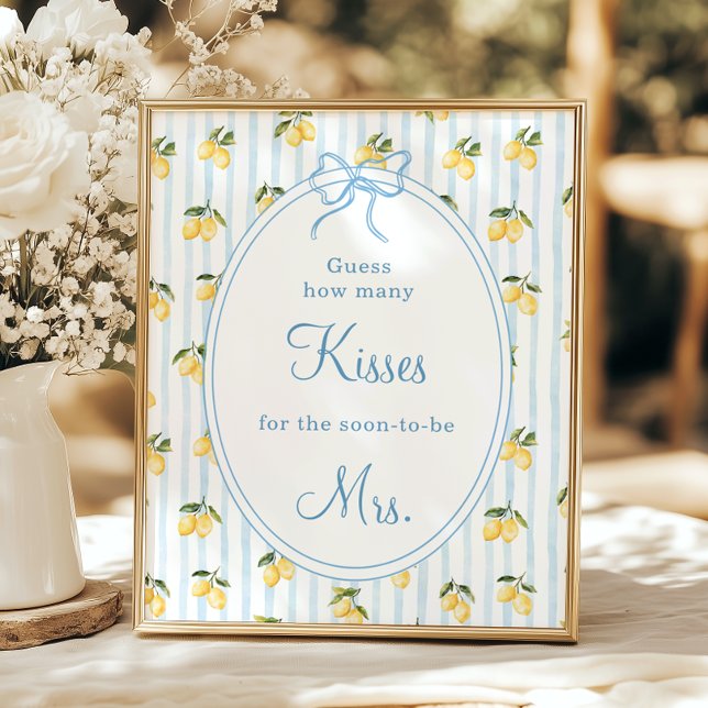 Poster Lemon Blue Arco Italiano Supõe quantos Kisse (Criador carregado)