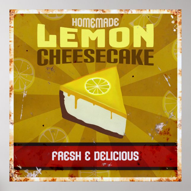 Poster Lemon Cheesecake (Frente)