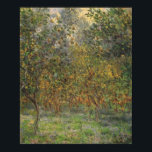 Poster Lemon Grove em Bordighera por Claude Monet<br><div class="desc">Lemon Grove em Bordighera; Sob a árvore de limões (1884), por Claude Monet, é uma pintura agrícola de arte do impressionismo antigo. Uma fazenda com frutas de citros prestes a ser colhida nas estações de primavera ou de verão. Um pomar de limoeiros florescentes em Bordighera, Itália. Sobre o artista: Claude...</div>