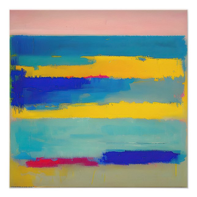 Póster "Lemonade Lullaby" Abstrato Art (Frente)