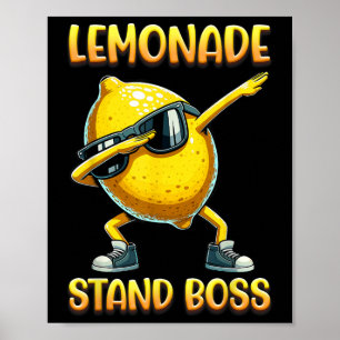 Poster Lemonade Stand Boss Summer Entrepreneur Legal Lemo