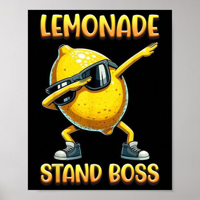 Poster Lemonade Stand Boss Summer Entrepreneur Legal Lemo (Frente)