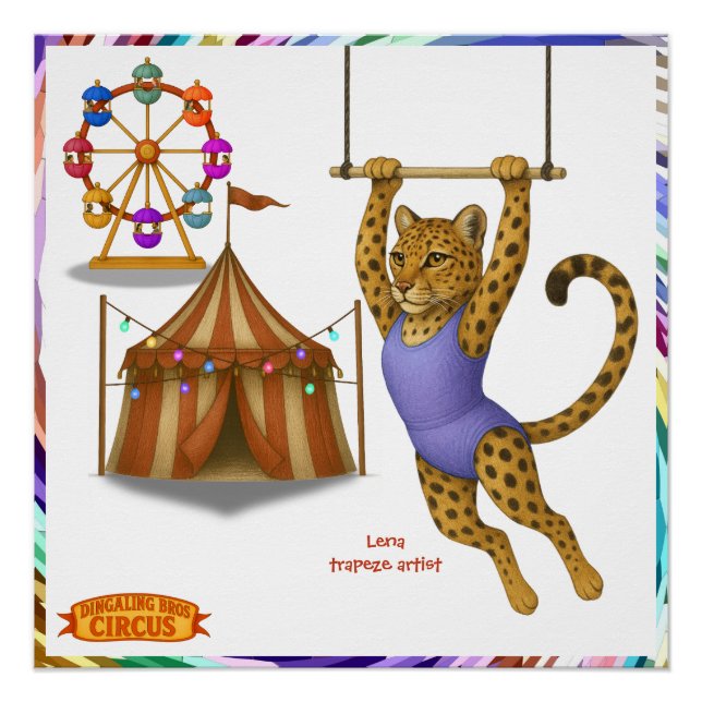 Póster Lena leopard trapeze artist (Frente)