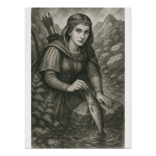Póster Lenda de Mathilde e da Truta de Orval, Bélgica