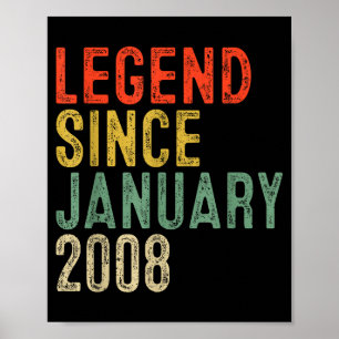 Poster Lenda Desde Janeiro 2008 18º Aniversário 18 Anos d