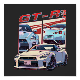 PÓSTER LENDÁRIA DE RUA GT-R