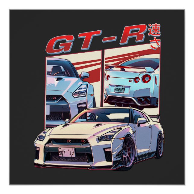 PÓSTER LENDÁRIA DE RUA GT-R (Frente)