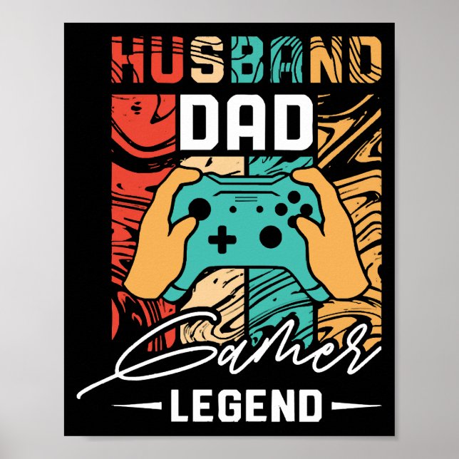 Poster Lendário dos Video Games Marido Pai  (Frente)