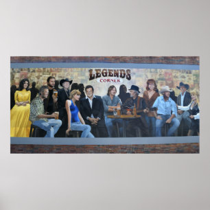 Poster lendas da música Country