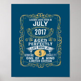 Poster Lendas Foram Nasceres Em Julho De 2017 5 Aniversár