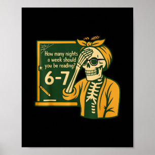 Poster Lendo 67 Meme Professor de Inglês Engraçado 67 Amo