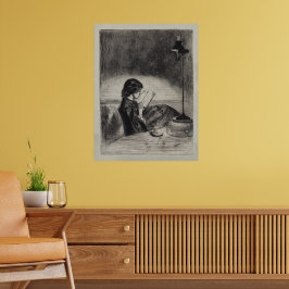 Poster Lendo à Luz de Lamparina, Whistler