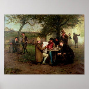 Póster Lendo a notícia