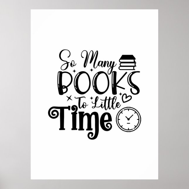Poster Lendo Arte Tantos Livros Tão Pouco Tempo (Frente)