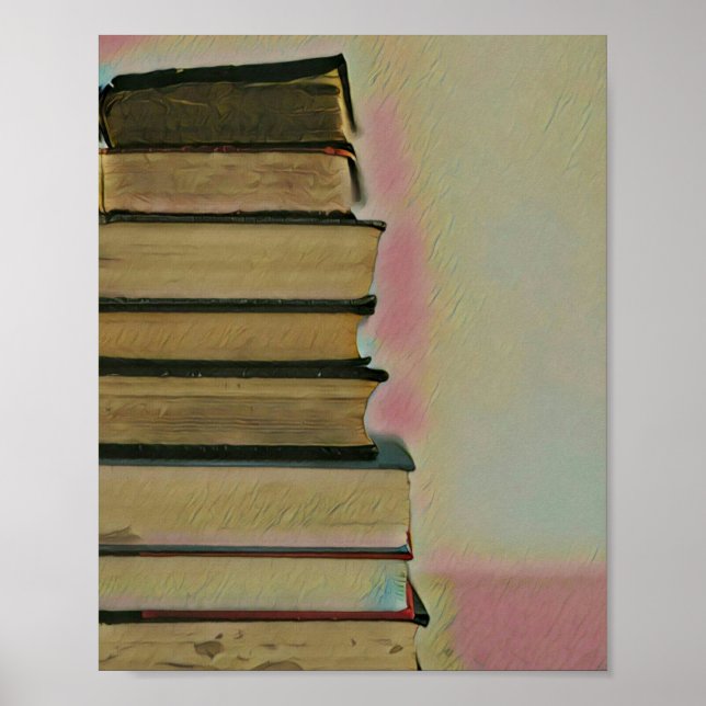 Poster Lendo decodificações de parede (Frente)