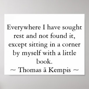 Póster Lendo em um canto