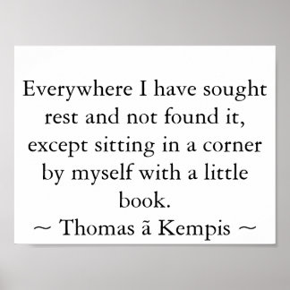 Póster Lendo em um canto