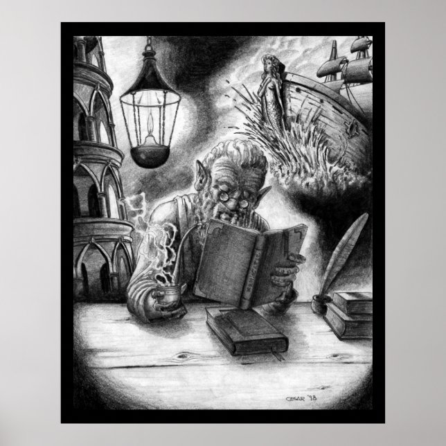 Poster Lendo Gnomo (Frente)