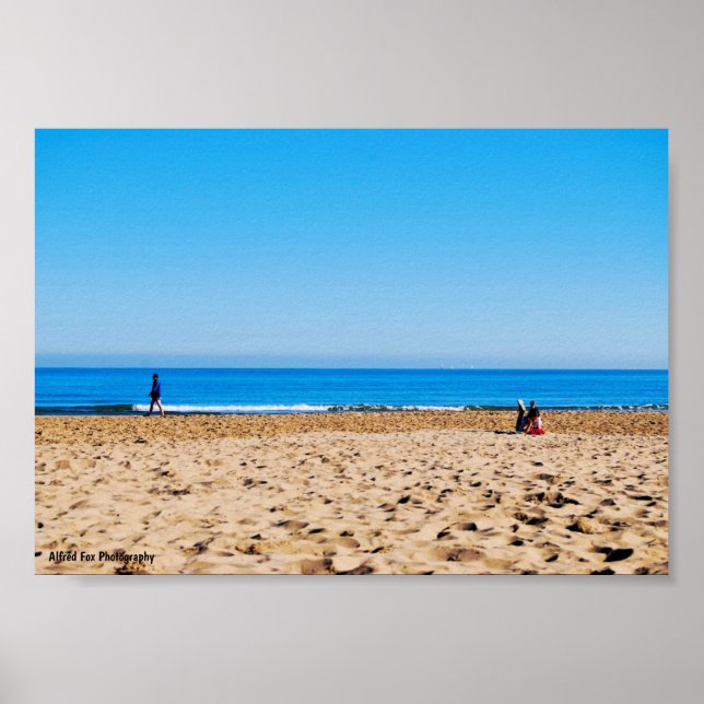 Poster Lendo na Praia Arenosa (Frente)