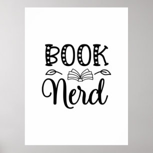 Poster Lendo Nerd do Livro de Arte