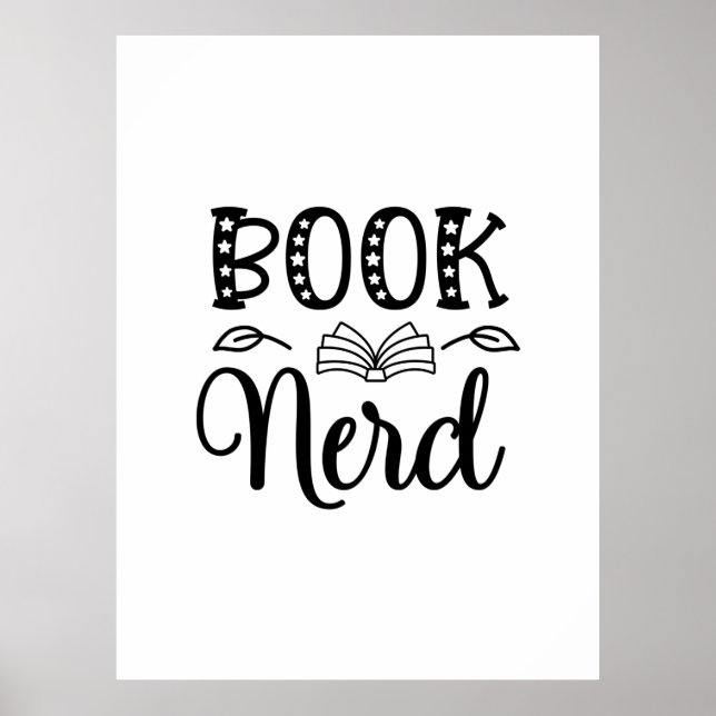 Poster Lendo Nerd do Livro de Arte (Frente)