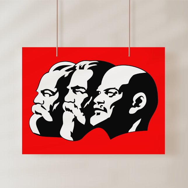 Poster Lenin, Marx, Engels, União Soviética, Comunismo (Criador carregado)