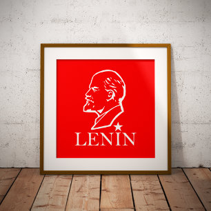 Poster Lenin, URSS, CCCP, União Soviética, Comunismo