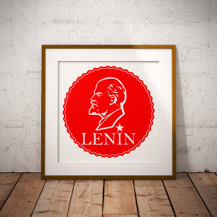 Poster Lenin, URSS, CCCP, União Soviética, Comunismo
