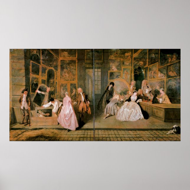 Póster L'Enseigne de Gersaint, 1720 (Frente)