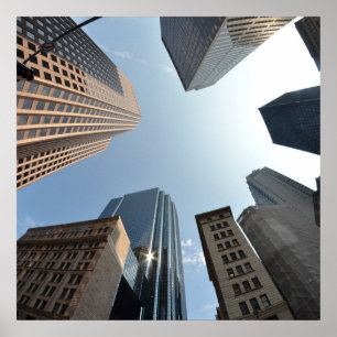 Póster lente do Peixe-olho da construção, Boston, E.U.