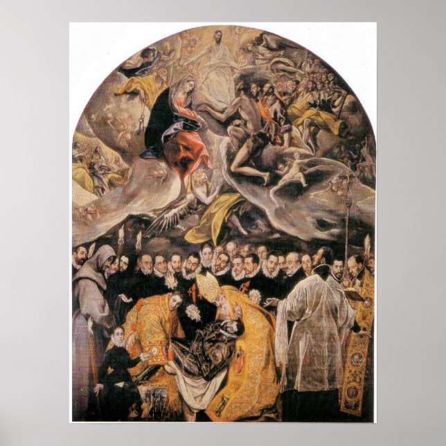 Póster L'Enterrement du Comte d'Orgaz por El Greco (Frente)