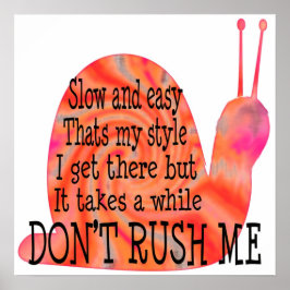 Póster lento e fácil