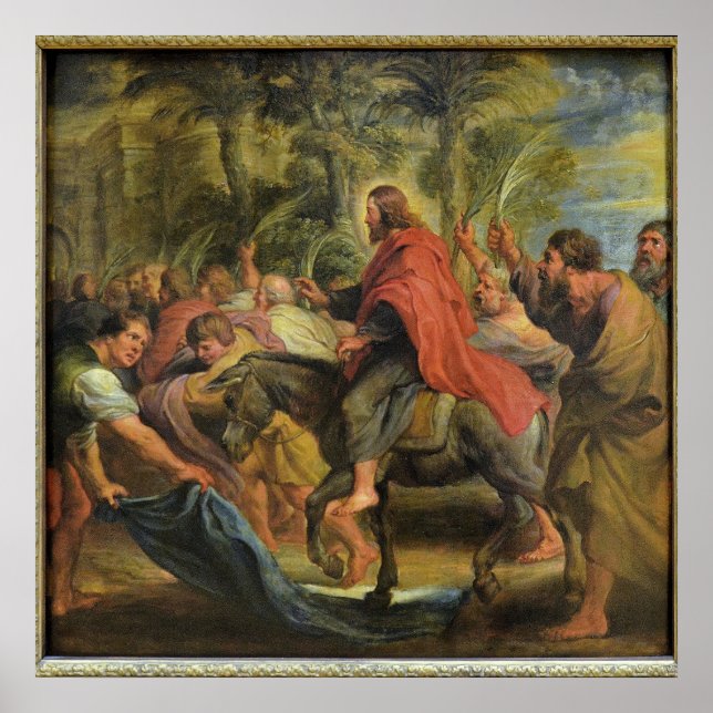 Poster L'Entrée du Cristo à Jérusalem (Frente)