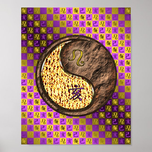 Poster Leo & Earth Boar (Frente)