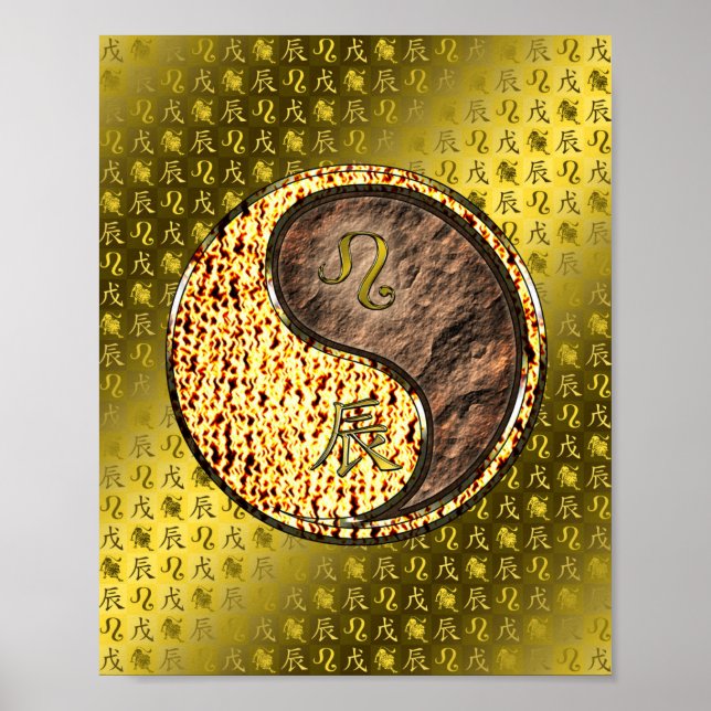 Poster Leo & Earth Dragon (Frente)