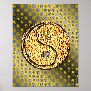 Poster Leo & Fire Rabbit