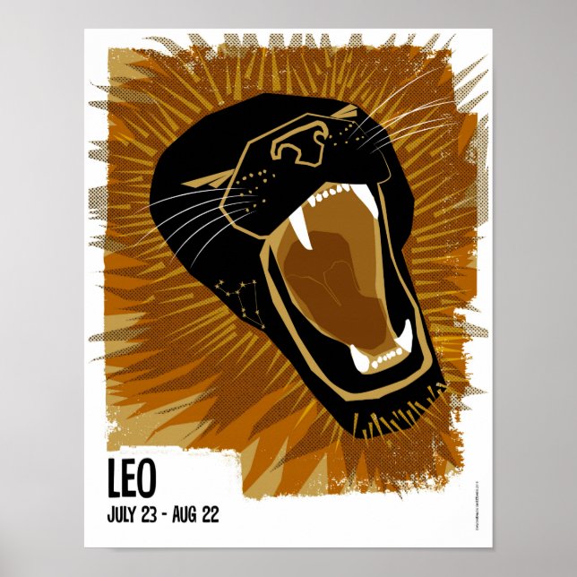 Poster Leo, o Leão Zodiac (Frente)