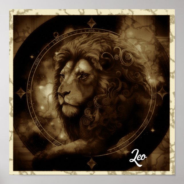 Poster Leo Sinal Wall Art (Frente)