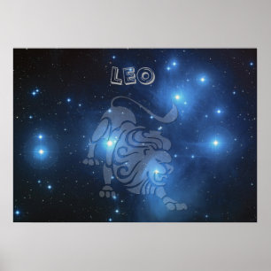 Póster Leo transparente