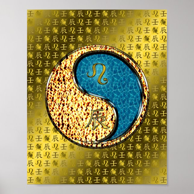 Poster Leo & Water Dragon (Frente)