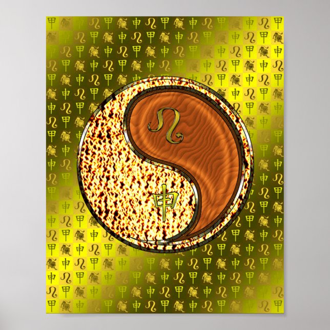 Poster Leo & Wood Monkey (Frente)