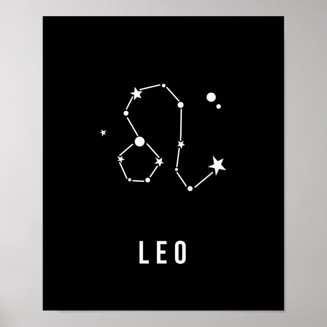Póster Leo Zodiac - Cotação de Sinal (Frente)