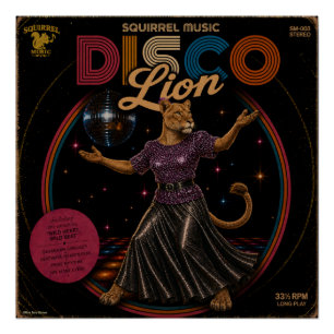 Póster Leoa do Disco