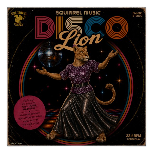 Póster Leoa do Disco (Frente)