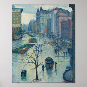 Poster Leon Kroll - A Broadway parece Sul